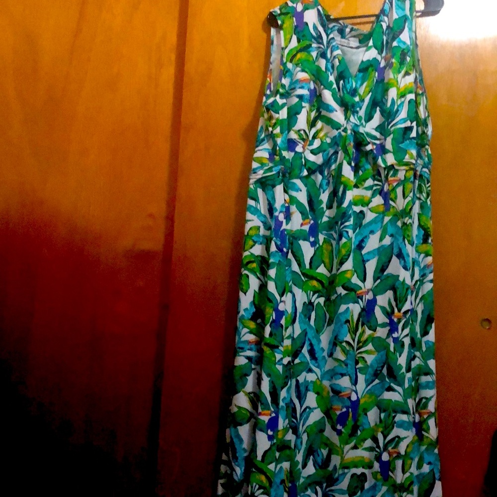 Summer dress bird print